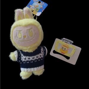 NWT-LABUBU-PLUSH BAG CHARM/KEY CHAIN AND LABUBU HAIR CLIP